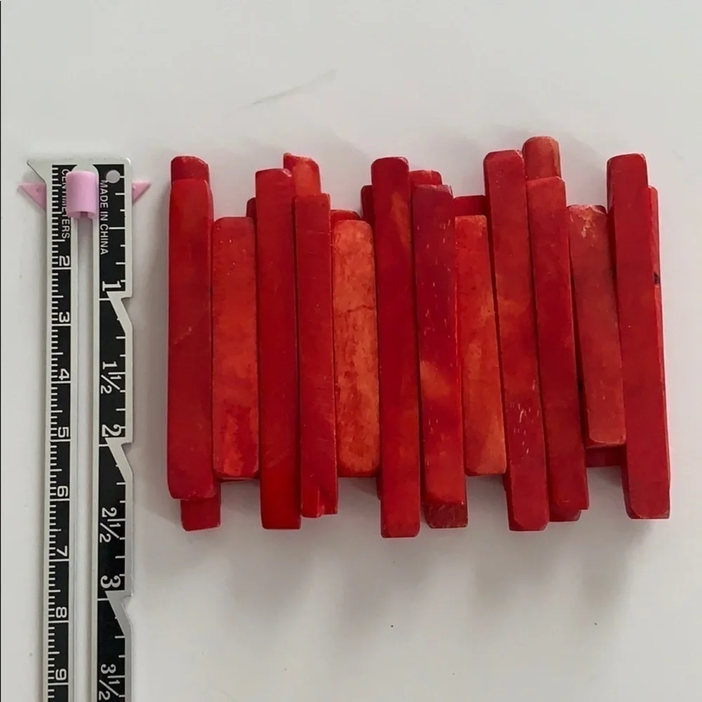 Shell Cuff Stretch Red Bracelet